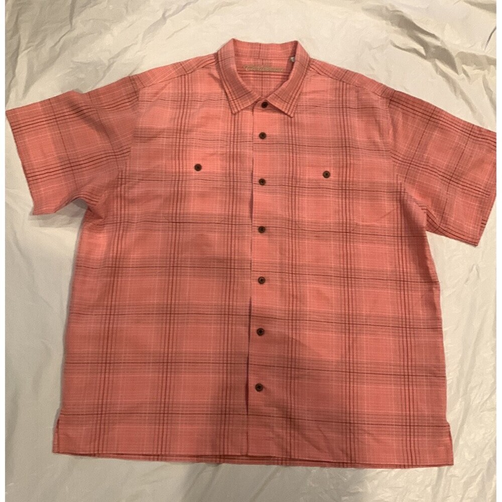 Carribean Men's XL Short Sleeve Hawaiian Button Up Shirt